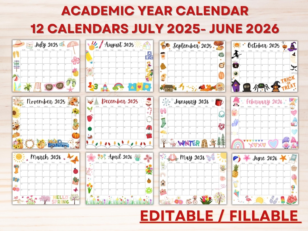 2025 And 2026 Academic Calendar Printable 2025 And 2026 Academic Calendar Printable