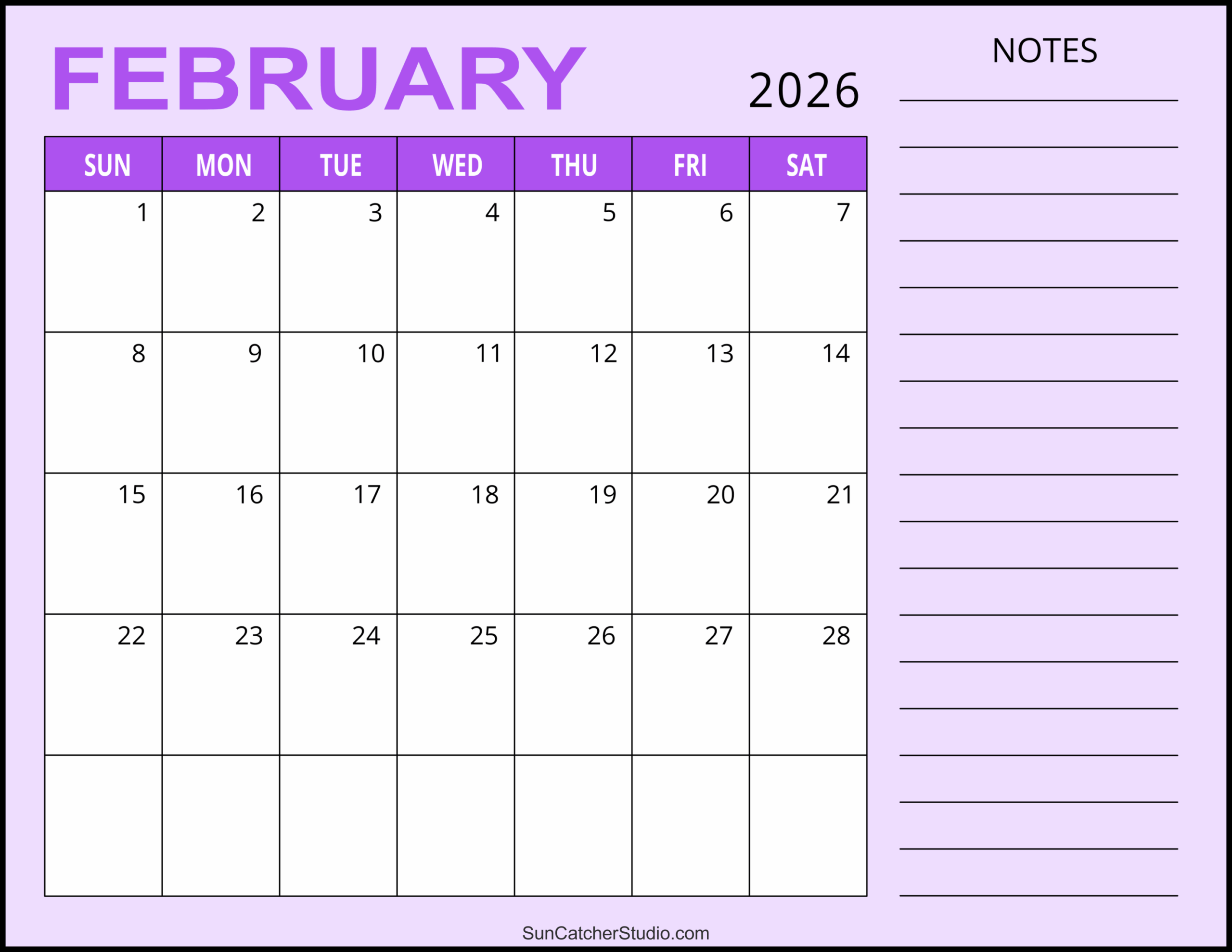 February 2026 Calendar Free Printable Free Printables Monograms Design Tools Patterns DIY Projects February 2026 Calendar Free Printable Free Printables Monograms Design Tools Patterns DIY Projects