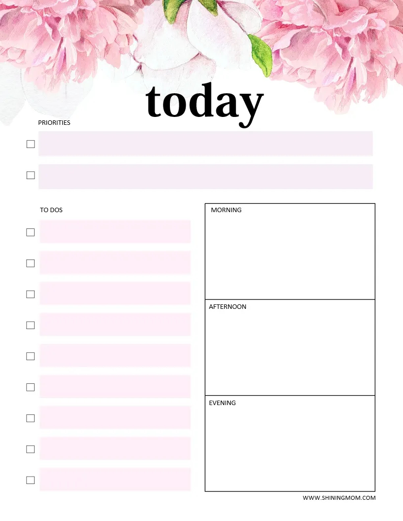 2025 Free Printable Calendar Flowers