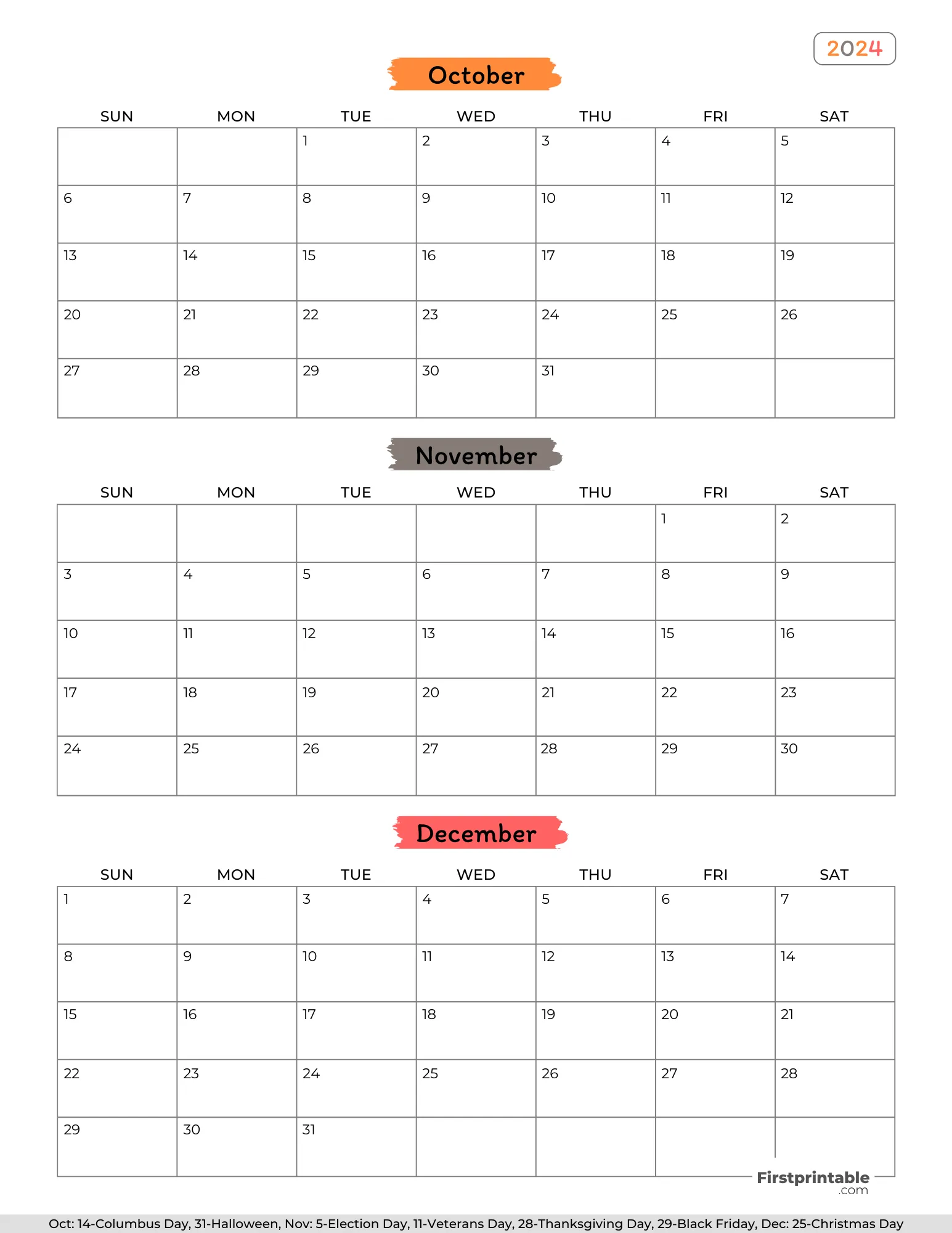 FREE 3 Month Calendars 2024 FREE 3 Month Calendars 2024