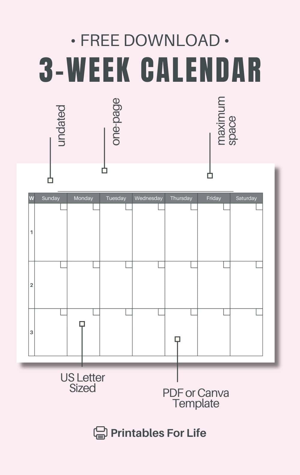 Free Printable Weekly Calendar