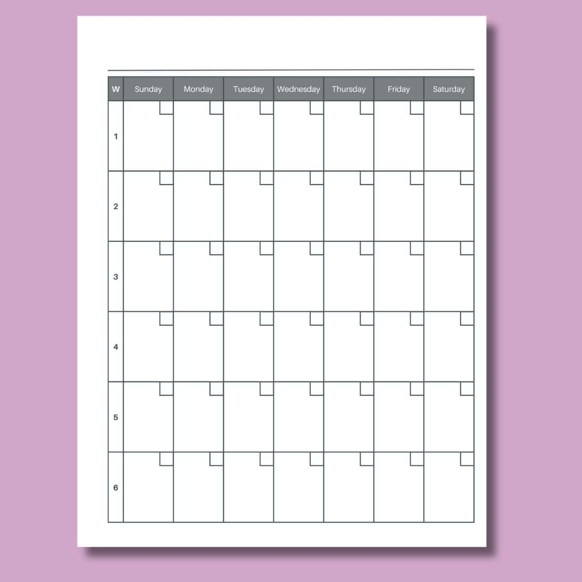 Printable Blank Weekly Calendar Pdf