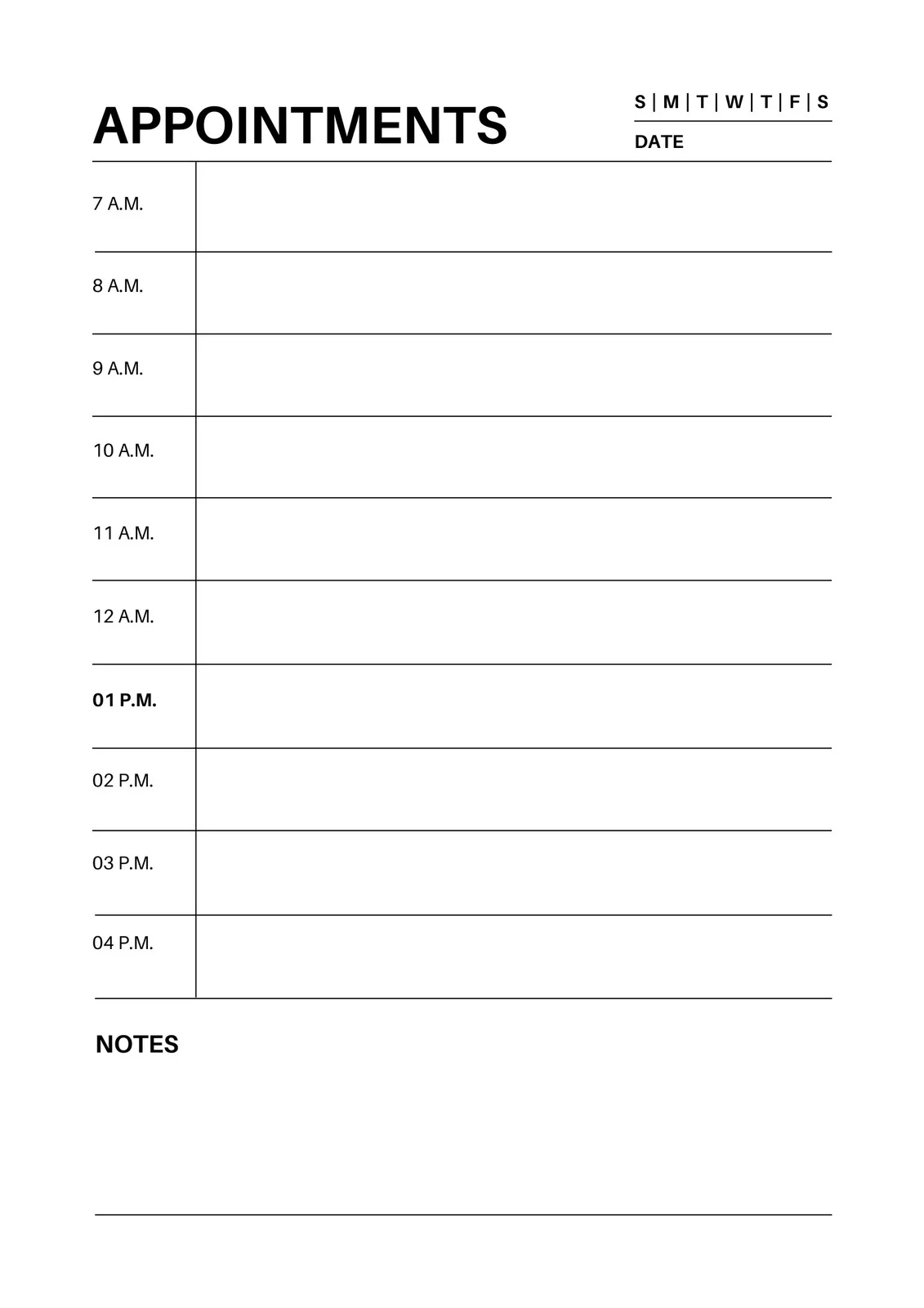 Free And Customizable Appointment Templates Free And Customizable Appointment Templates