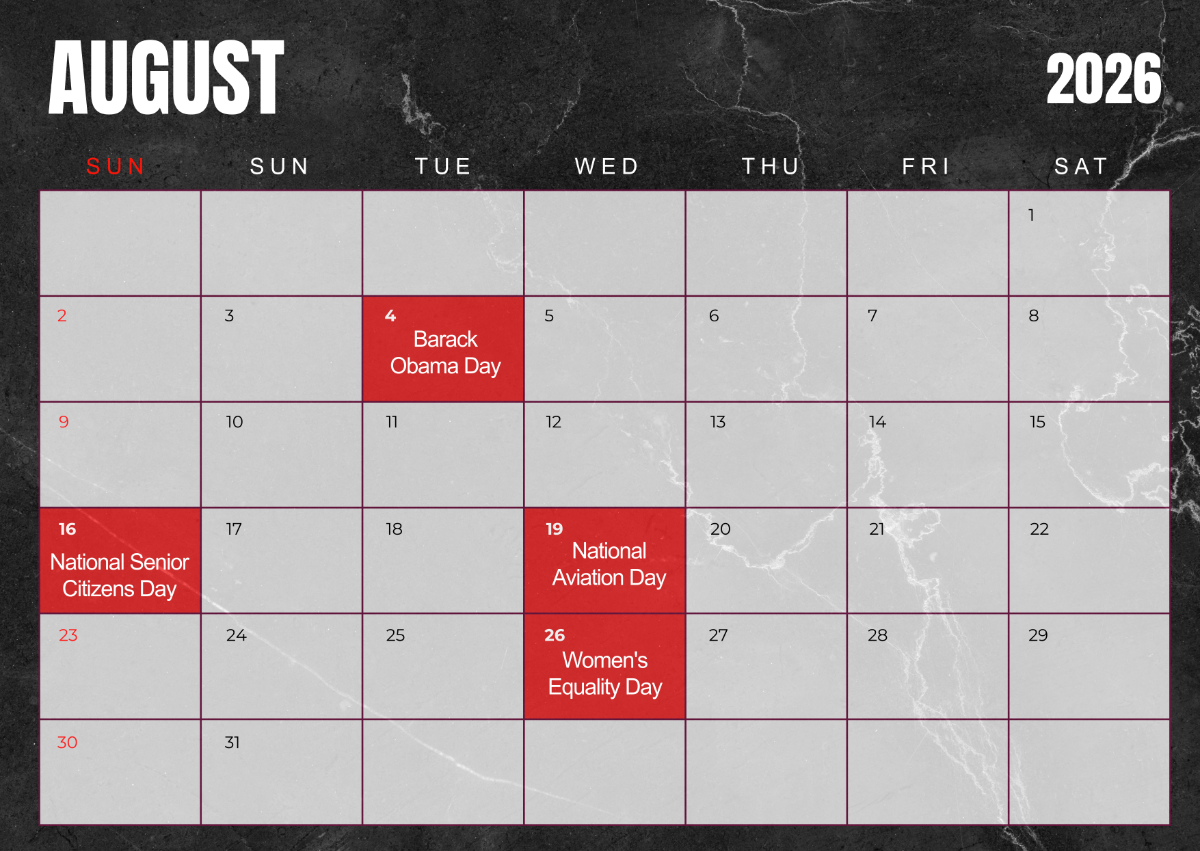 Free August 2026 Calendar With Holidays Template To Edit Online