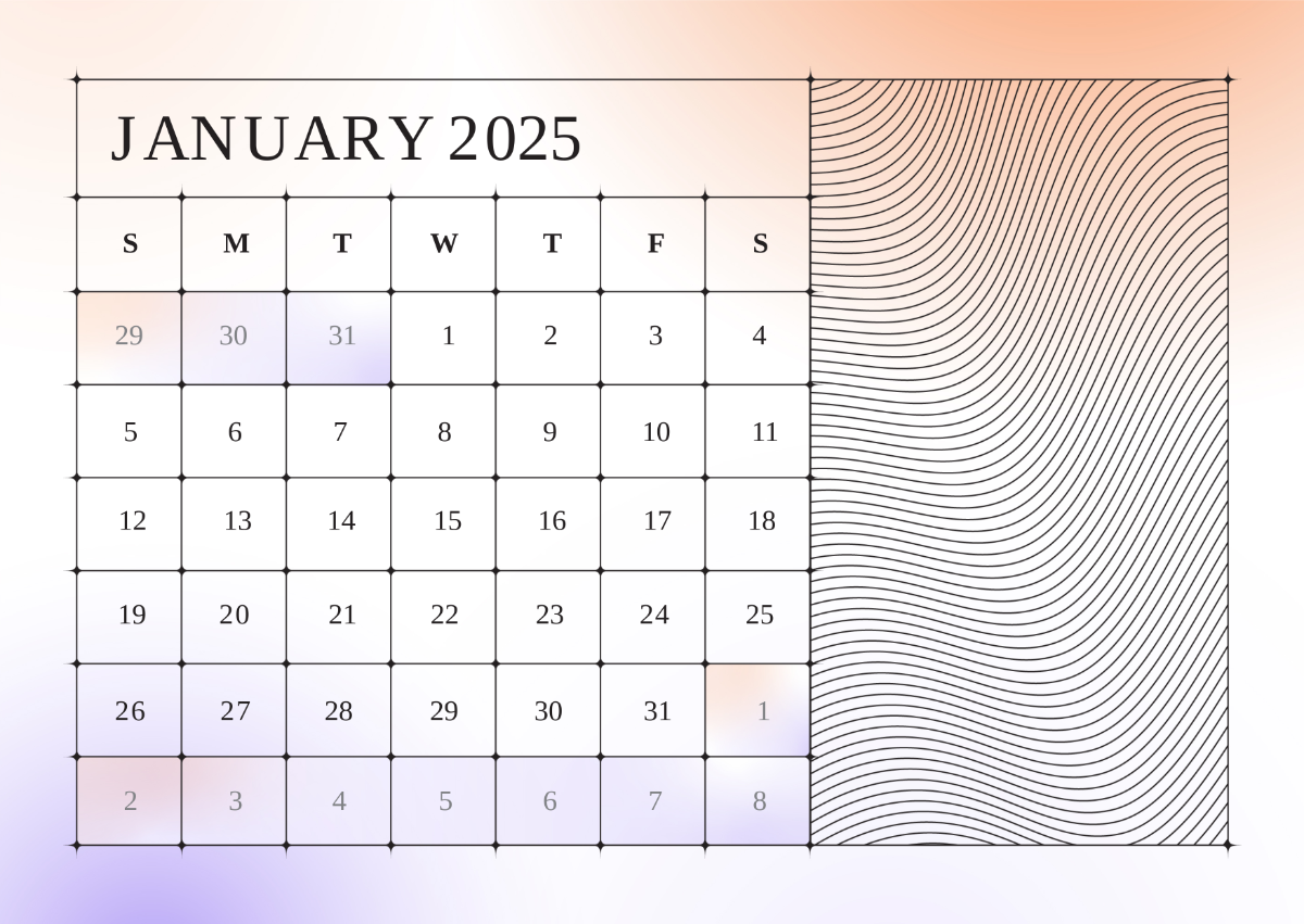Printable Blank Calendars 2025