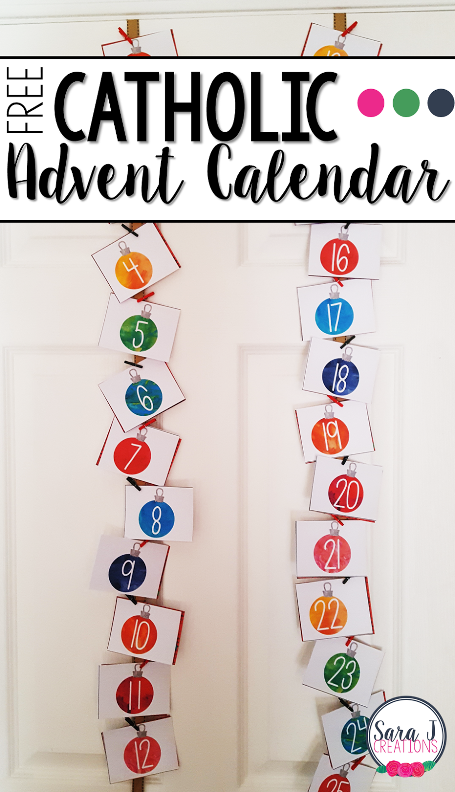 Catholic Advent Calendar Printable 2025