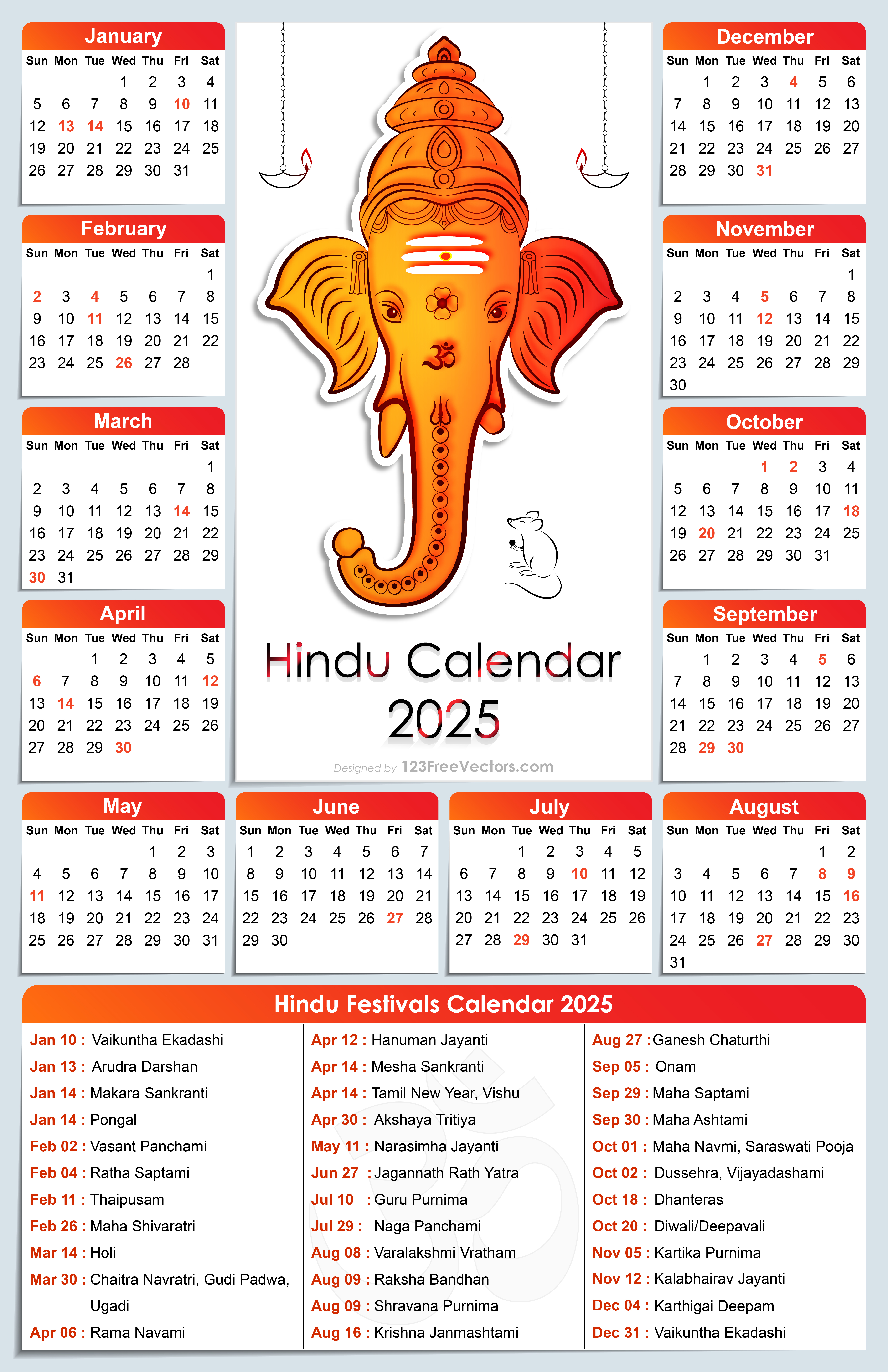 2025 Calendar With Religious Holidays Printable 2025 Calendar With Religious Holidays Printable