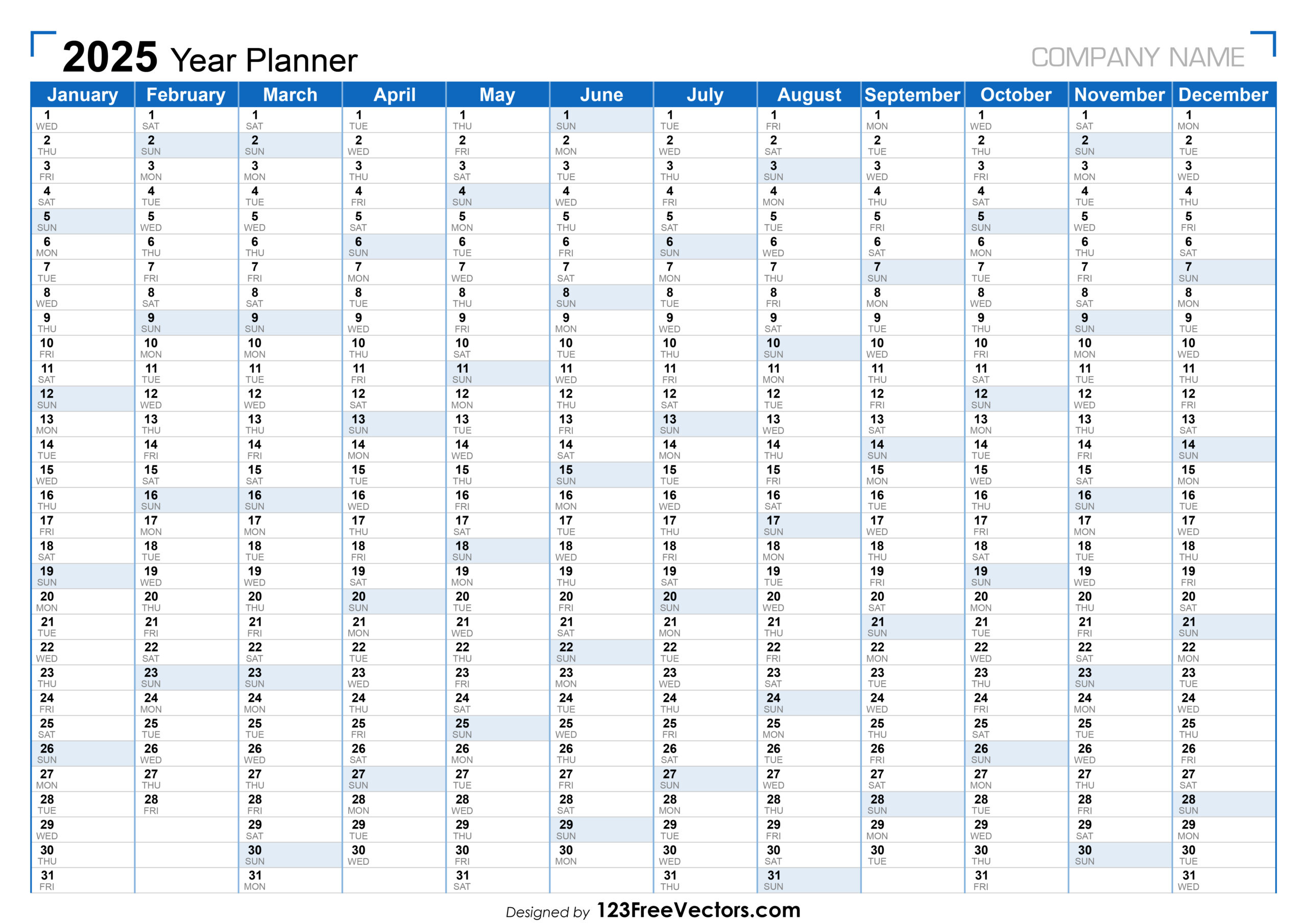 Free Download 2025 Planner Calendar Free Download 2025 Planner Calendar