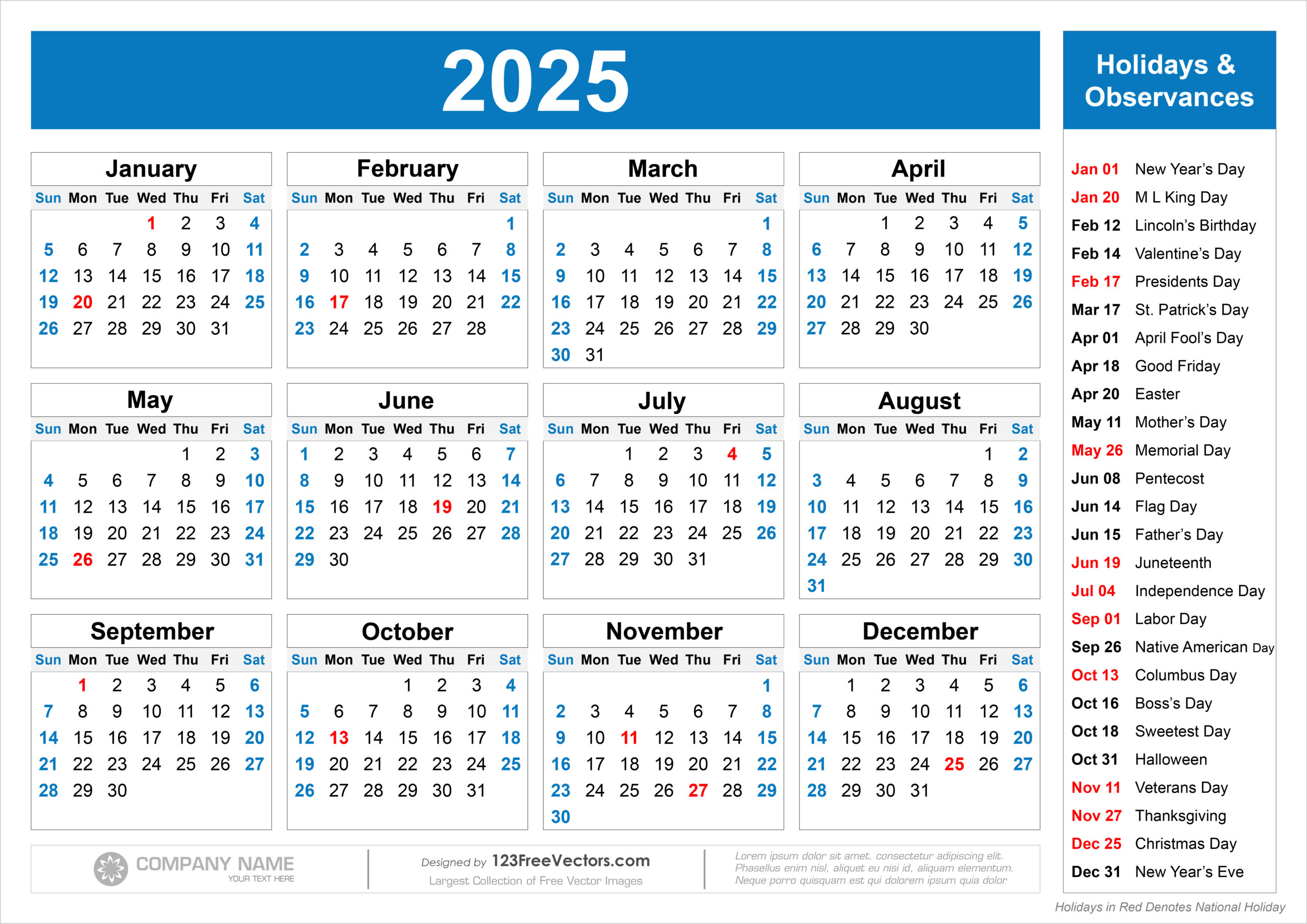 Free Download Free Printable 2025 Calendar With Holidays Free Download Free Printable 2025 Calendar With Holidays