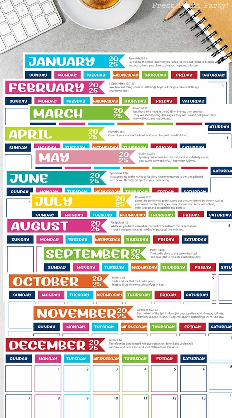 Free Printable 2025 Calendar For Bullet Journal Free Printable 2025 Calendar For Bullet Journal