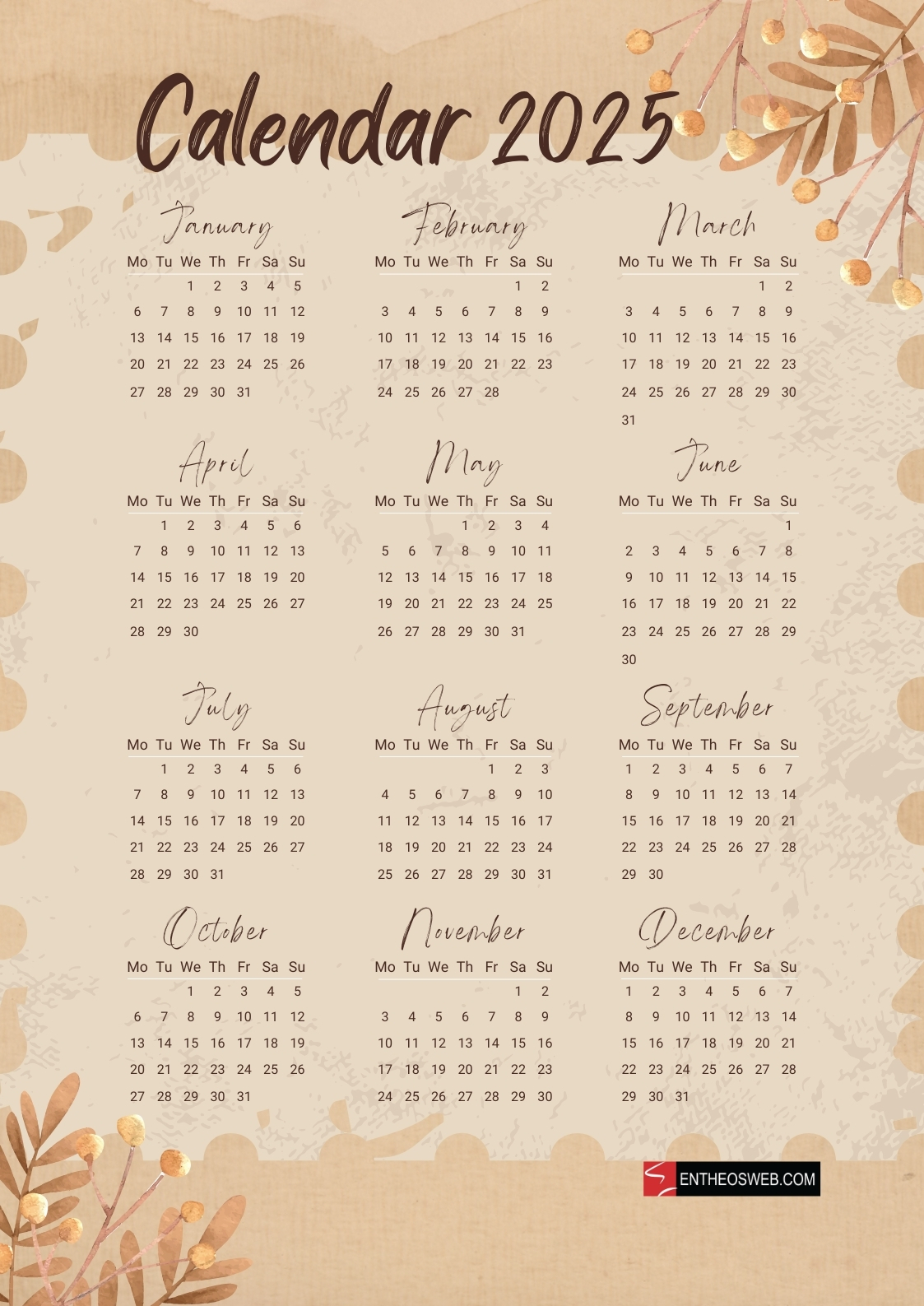 Free Printable 2025 Calendars Free Printable 2025 Calendars EntheosWeb Free Printable 2025 Calendars Free Printable 2025 Calendars EntheosWeb