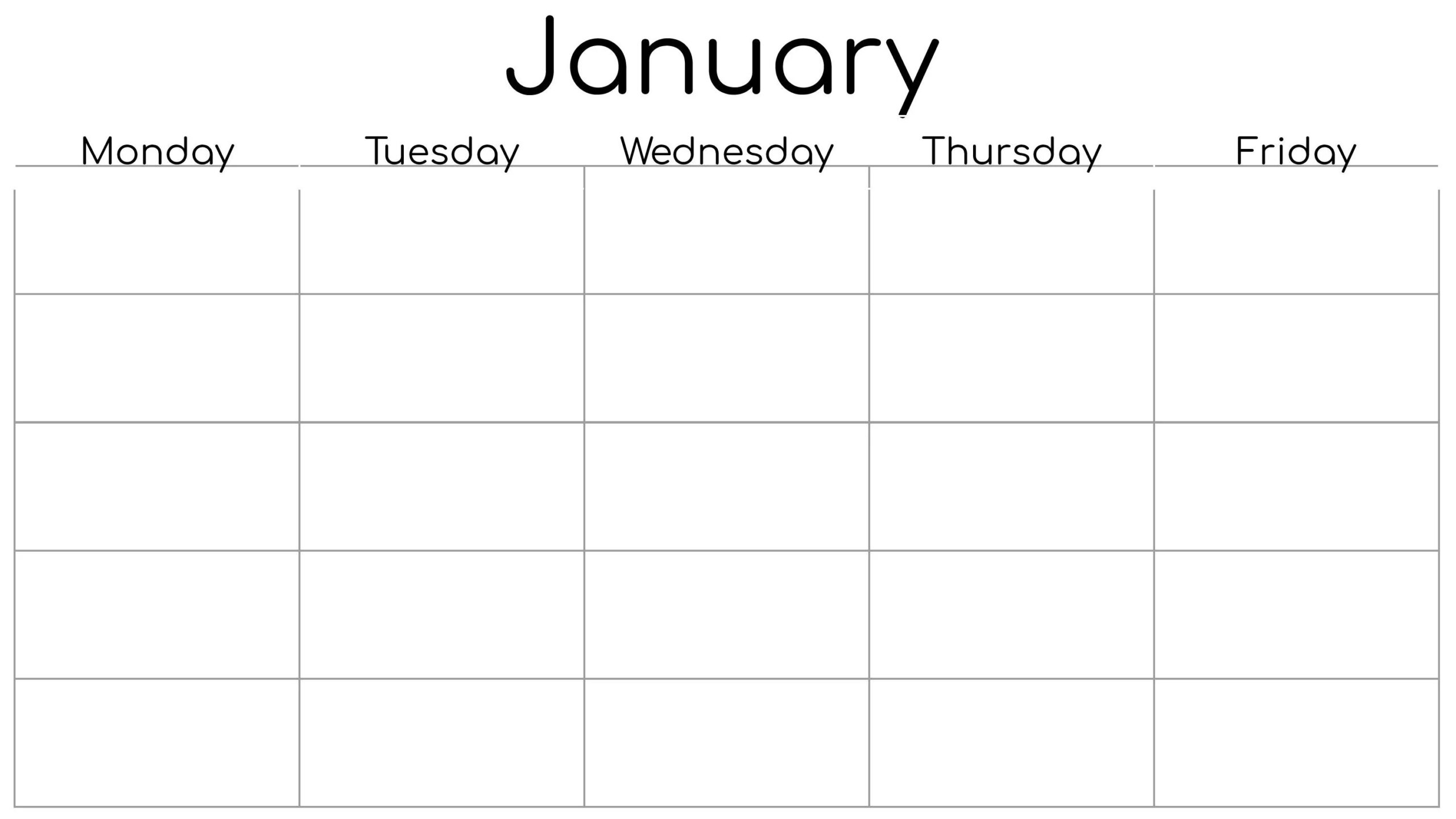 Free Printable 5 Day Calendar Printable Party Favors Free Printable 5 Day Calendar Printable Party Favors