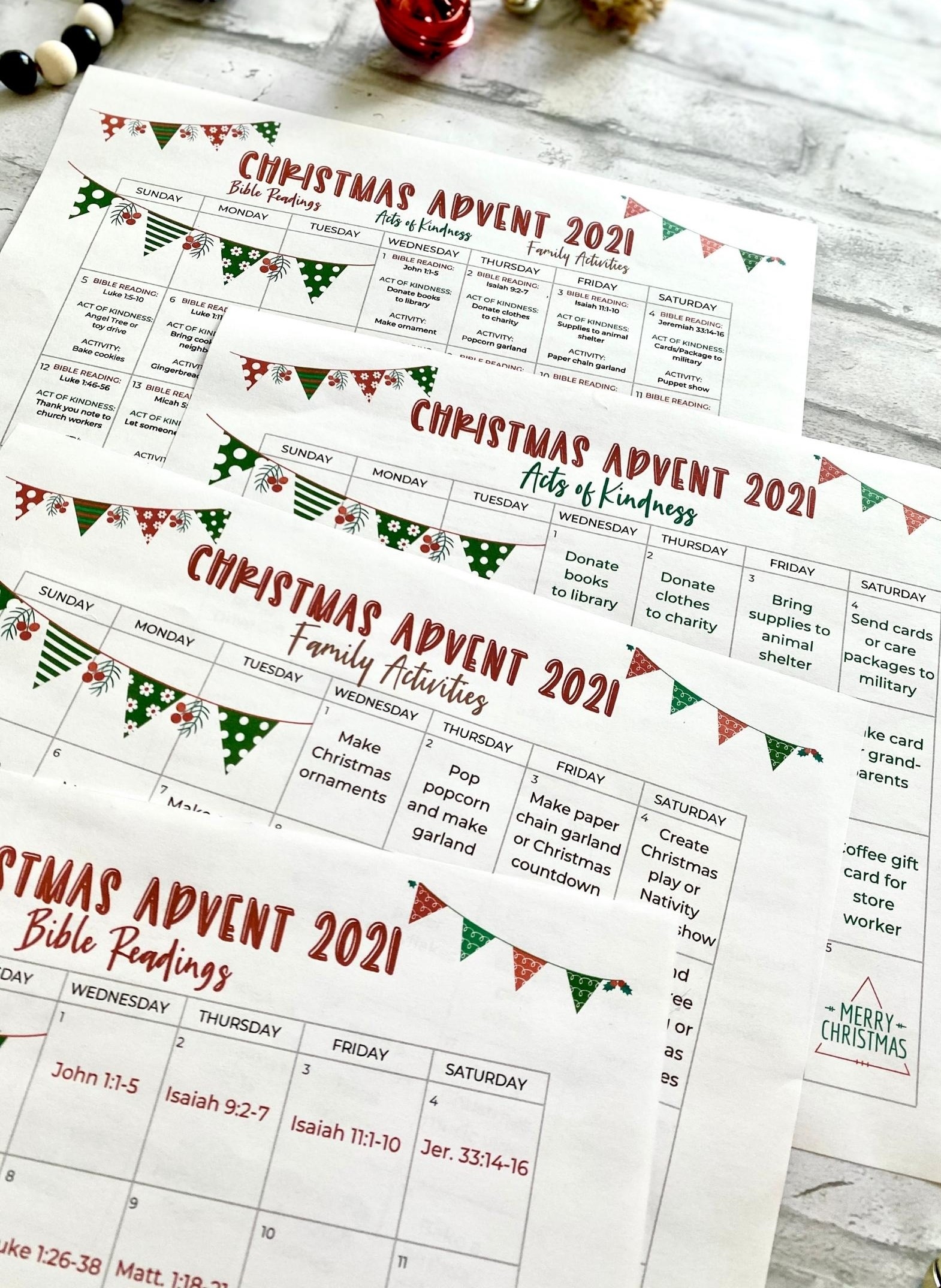 Free Printable Advent Calendars Numbers 72 Filler Activity Cards Free Printable Advent Calendars Numbers 72 Filler Activity Cards