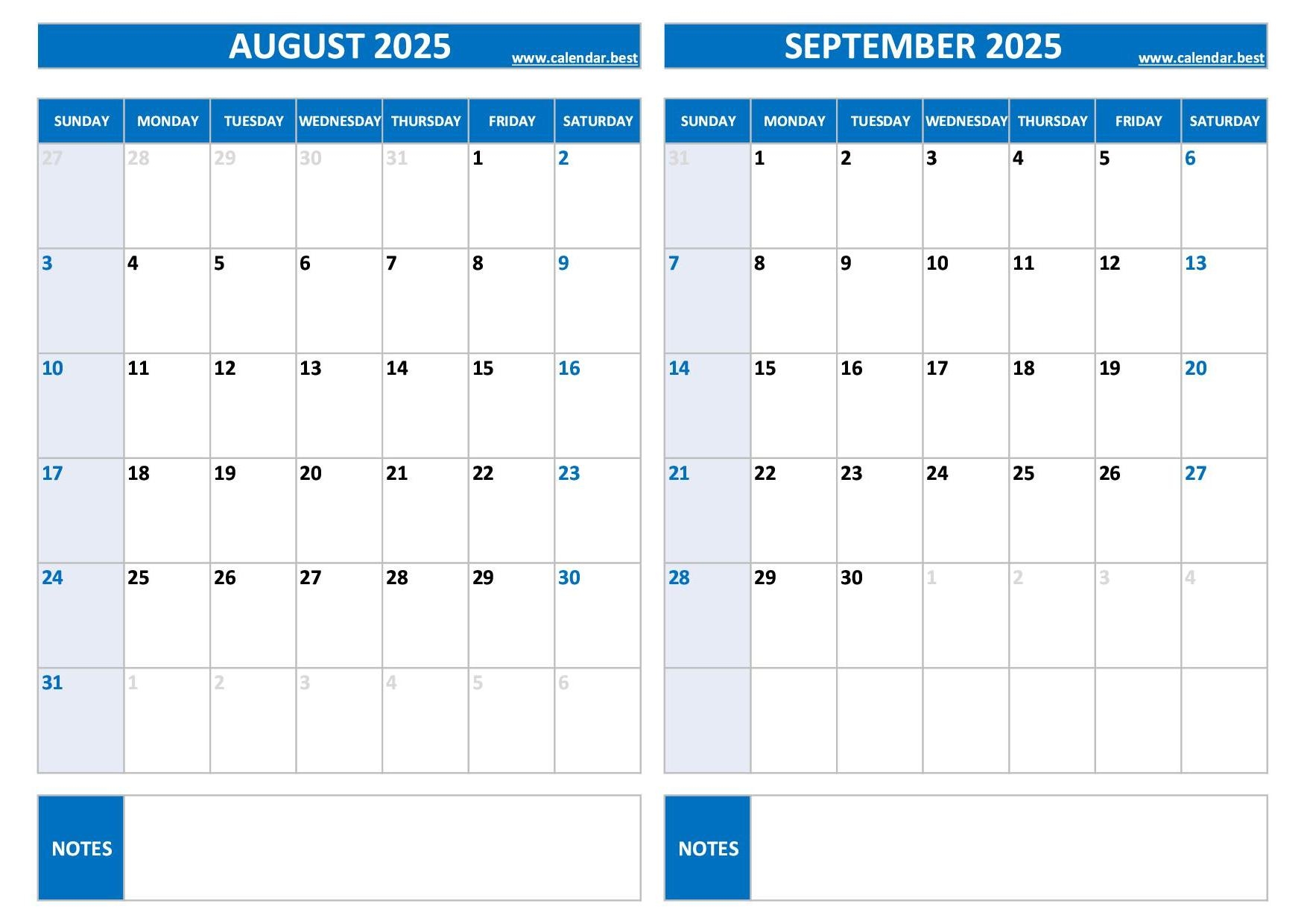 Calendar Printable