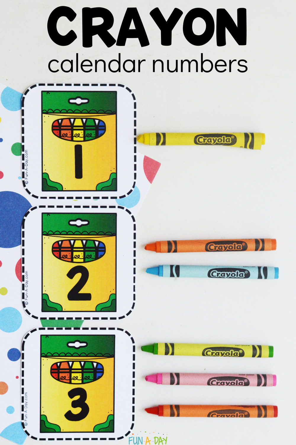 Printable Calendar Numbers For Preschool