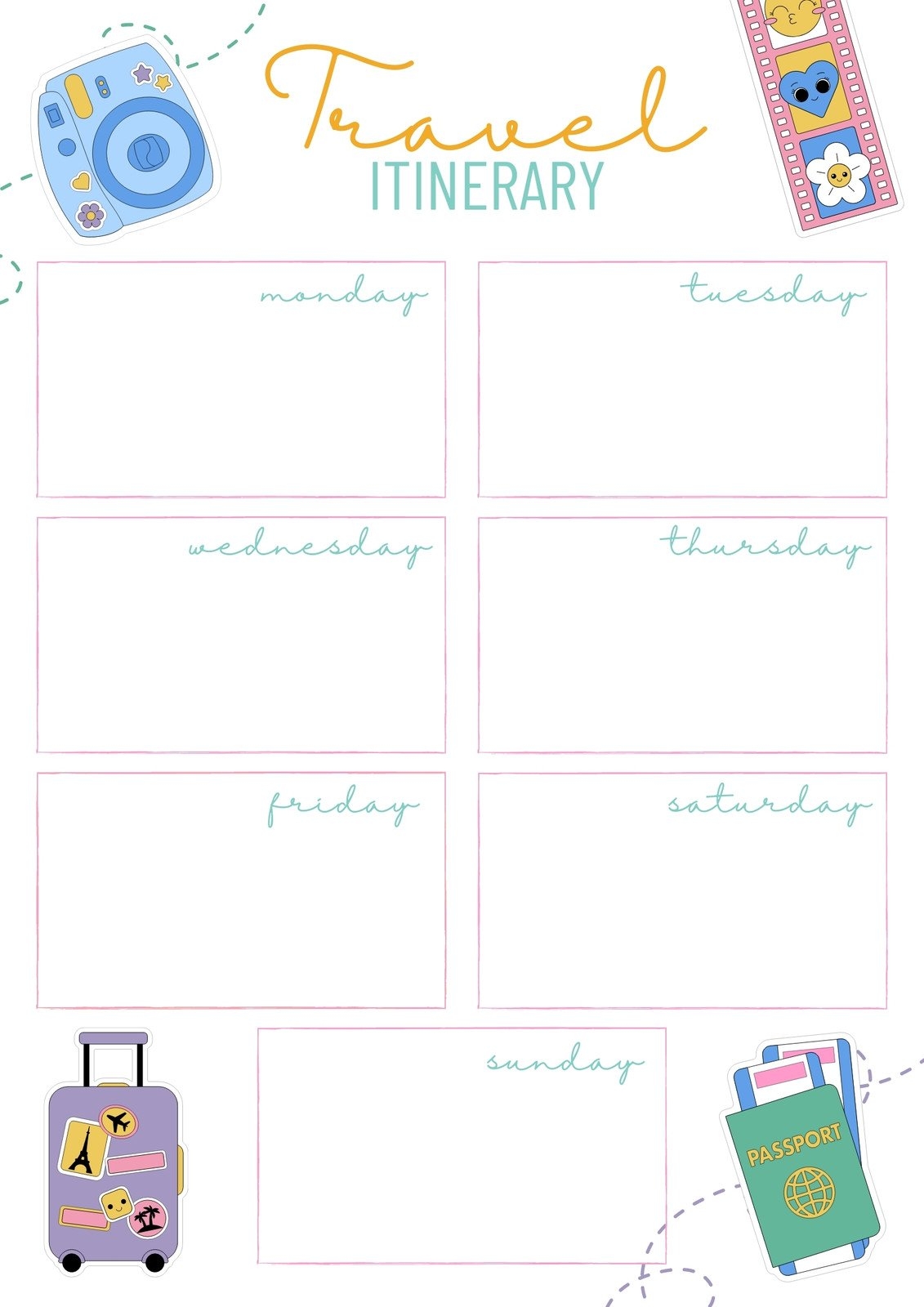 Free Printable Cute Planner Templates To Edit Online Canva