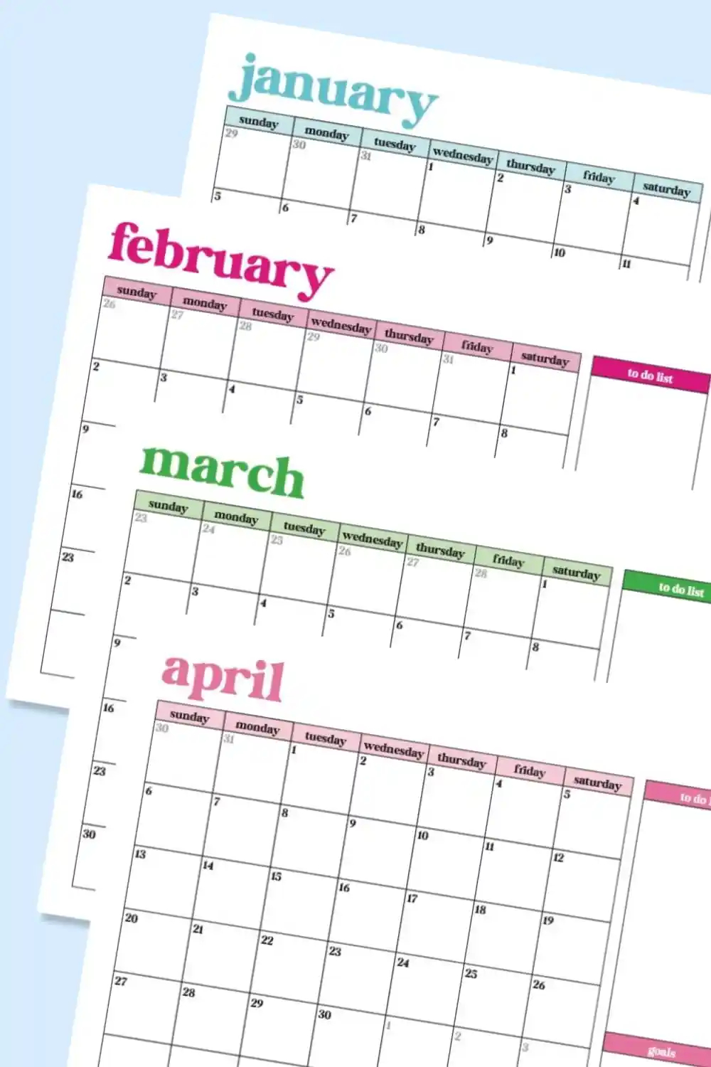 Monthly Printable Calendar 2025 Free Monthly Printable Calendar 2025 Free