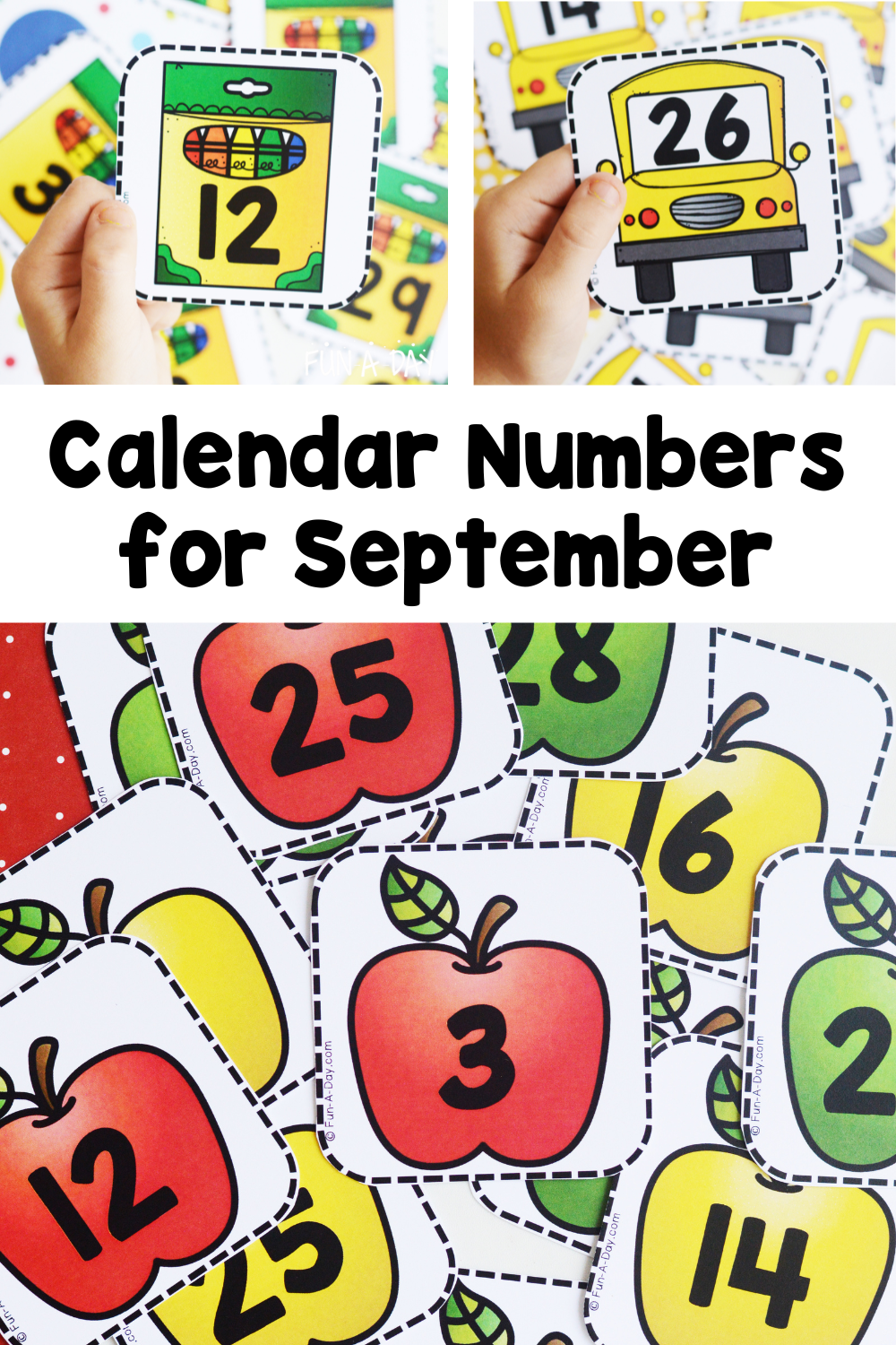 Free Printable September Calendar Numbers Fun A Day 
