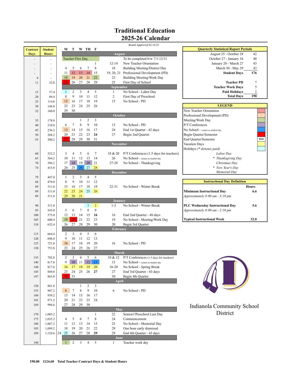 Free Printable Calendar School Year 2025-26 Free Printable Calendar School Year 2025-26