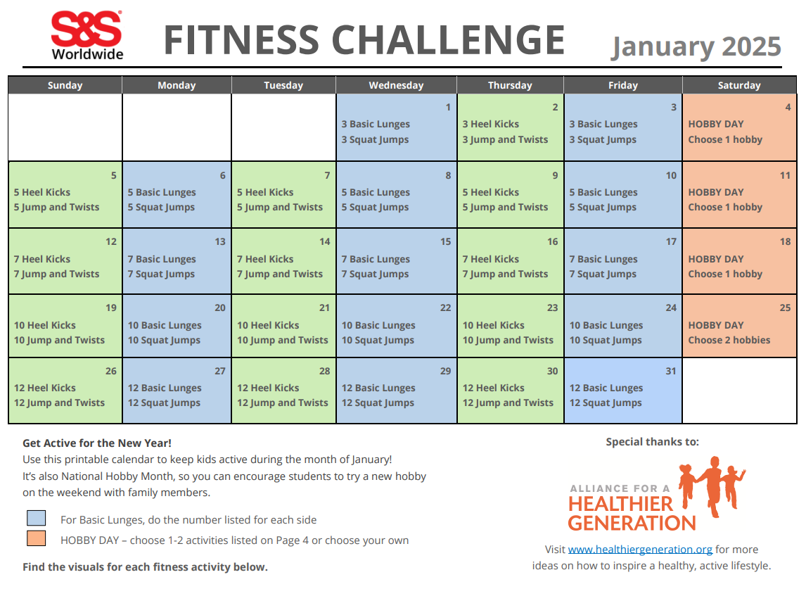 January Printable Fitness Challenge Calendar S S Blog January Printable Fitness Challenge Calendar S S Blog