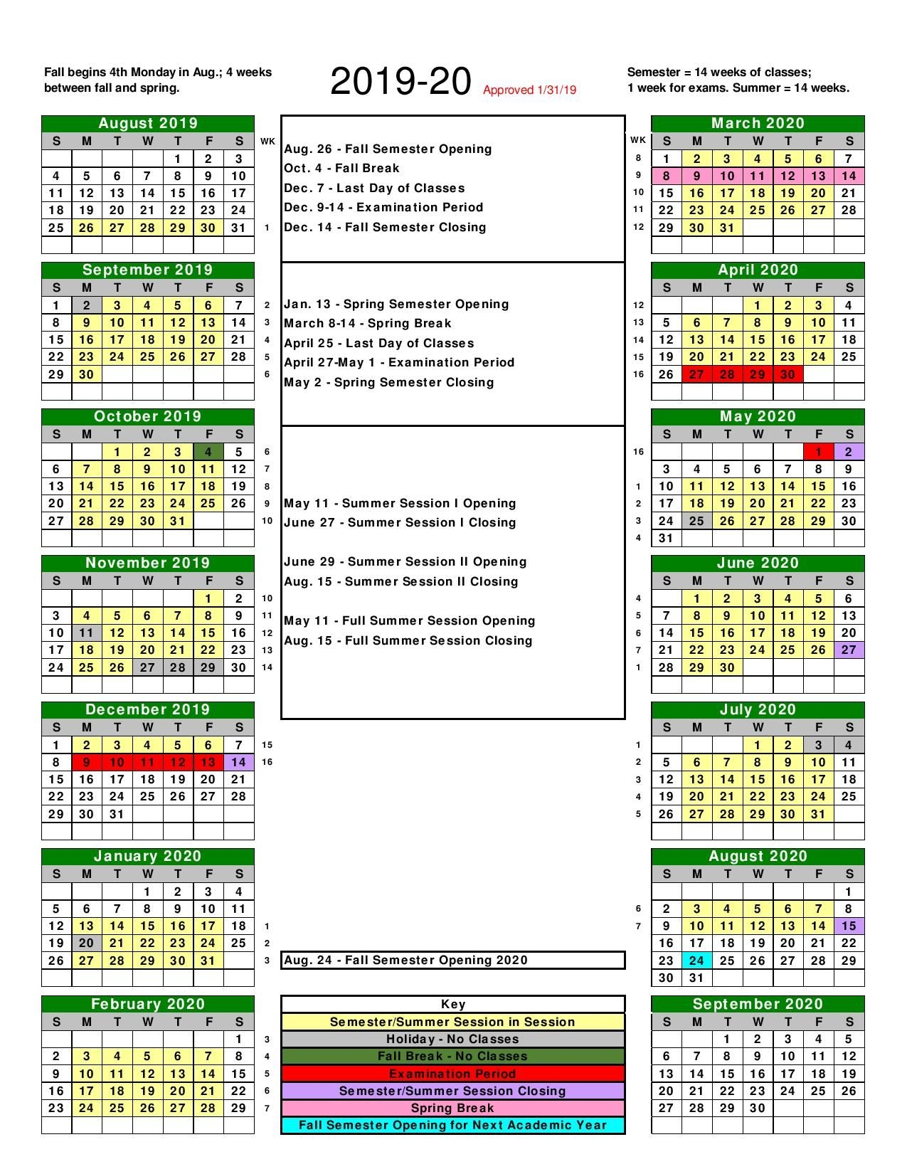 Kent State Stark Academic Calendar Calendar