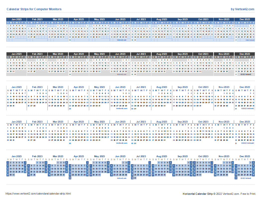 2025 Printable Calendar Horizontal