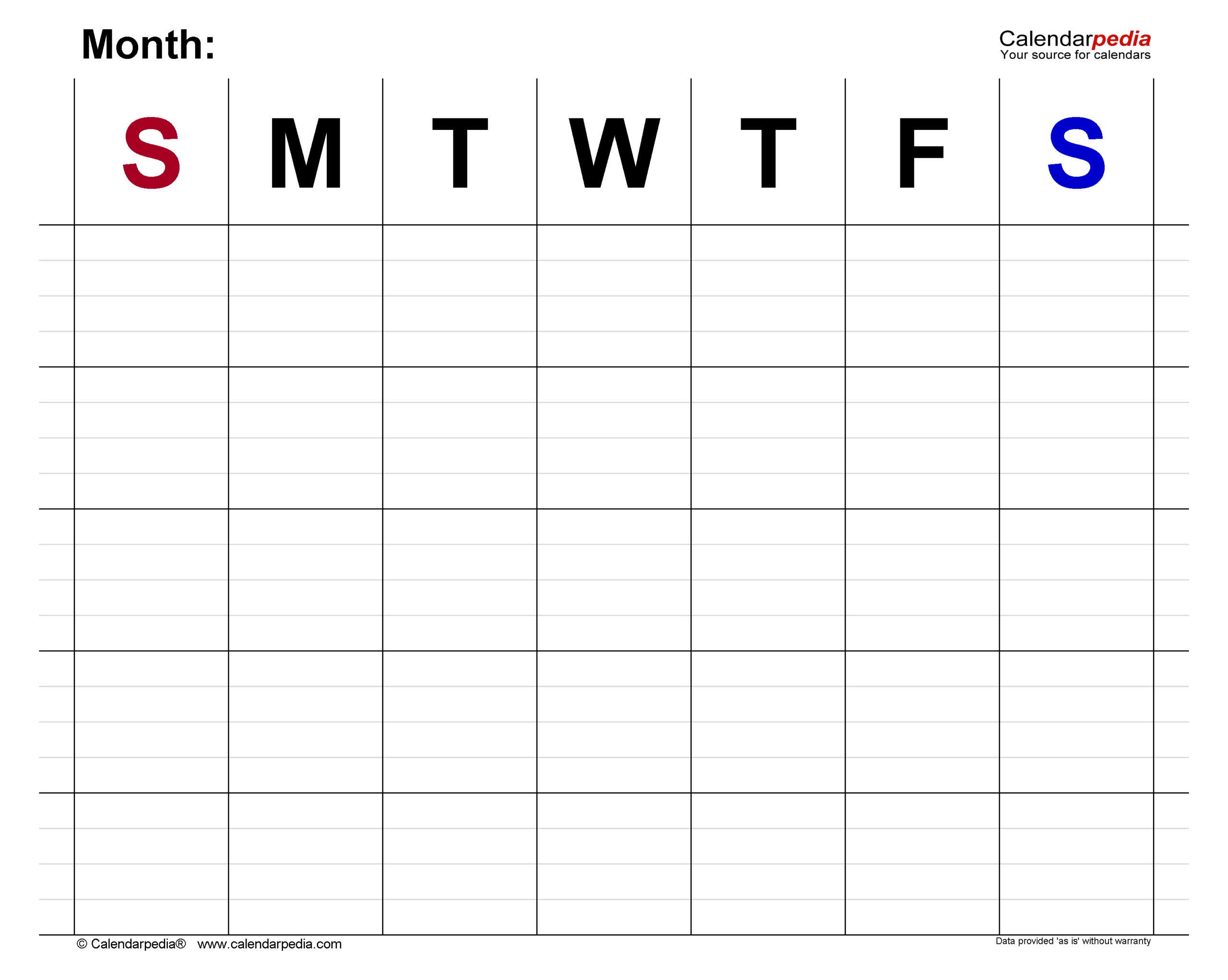 Free Printable Word 2 Month Calendar