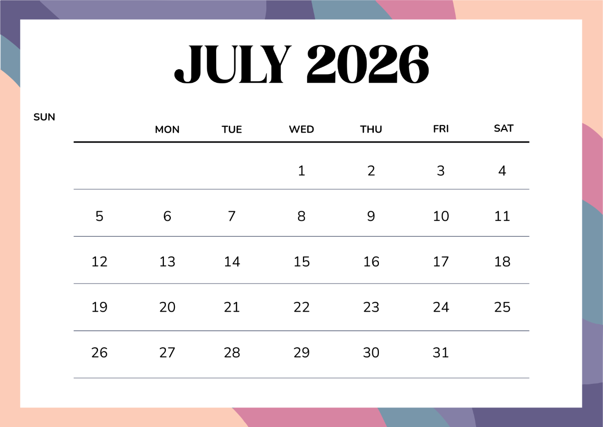 Page 13 Free Calendar Templates Editable And Printable