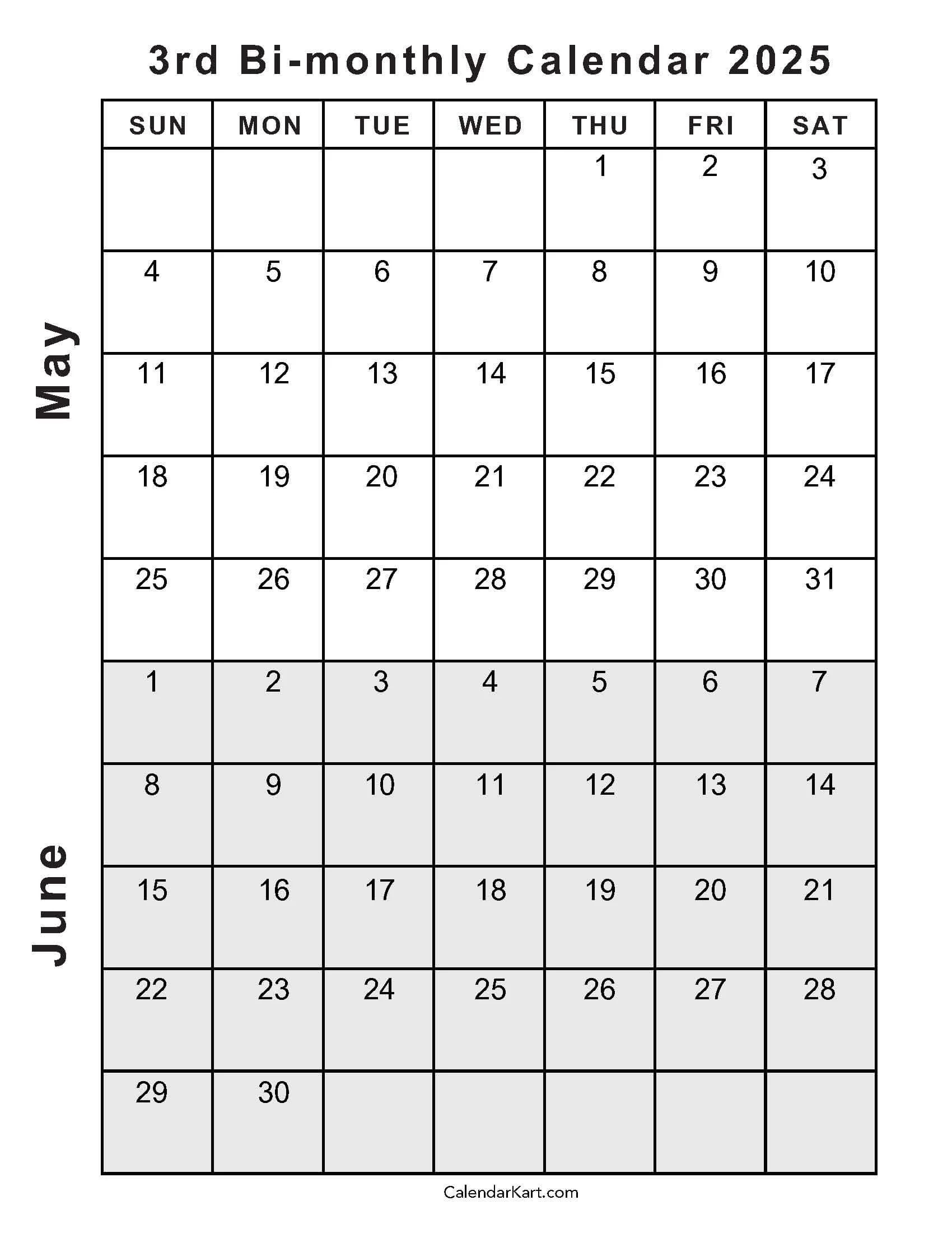 Printable May June 2025 Calendar Templates Calendarkart Printable May June 2025 Calendar Templates Calendarkart