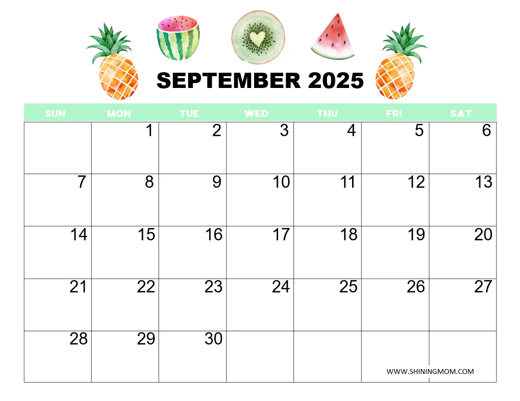 Printable Usda September 2025 Calendar