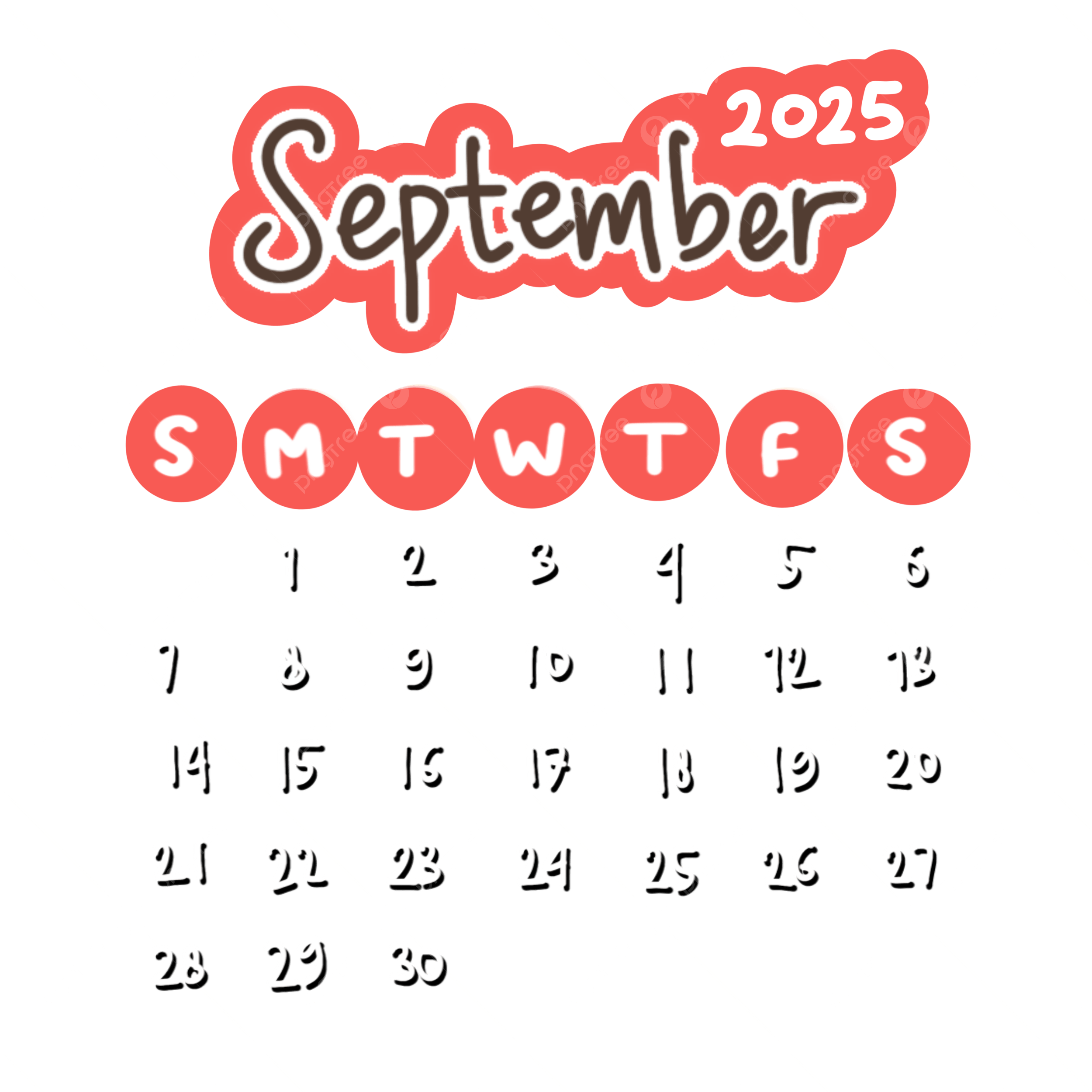 Free September Calendar 2025 Printable