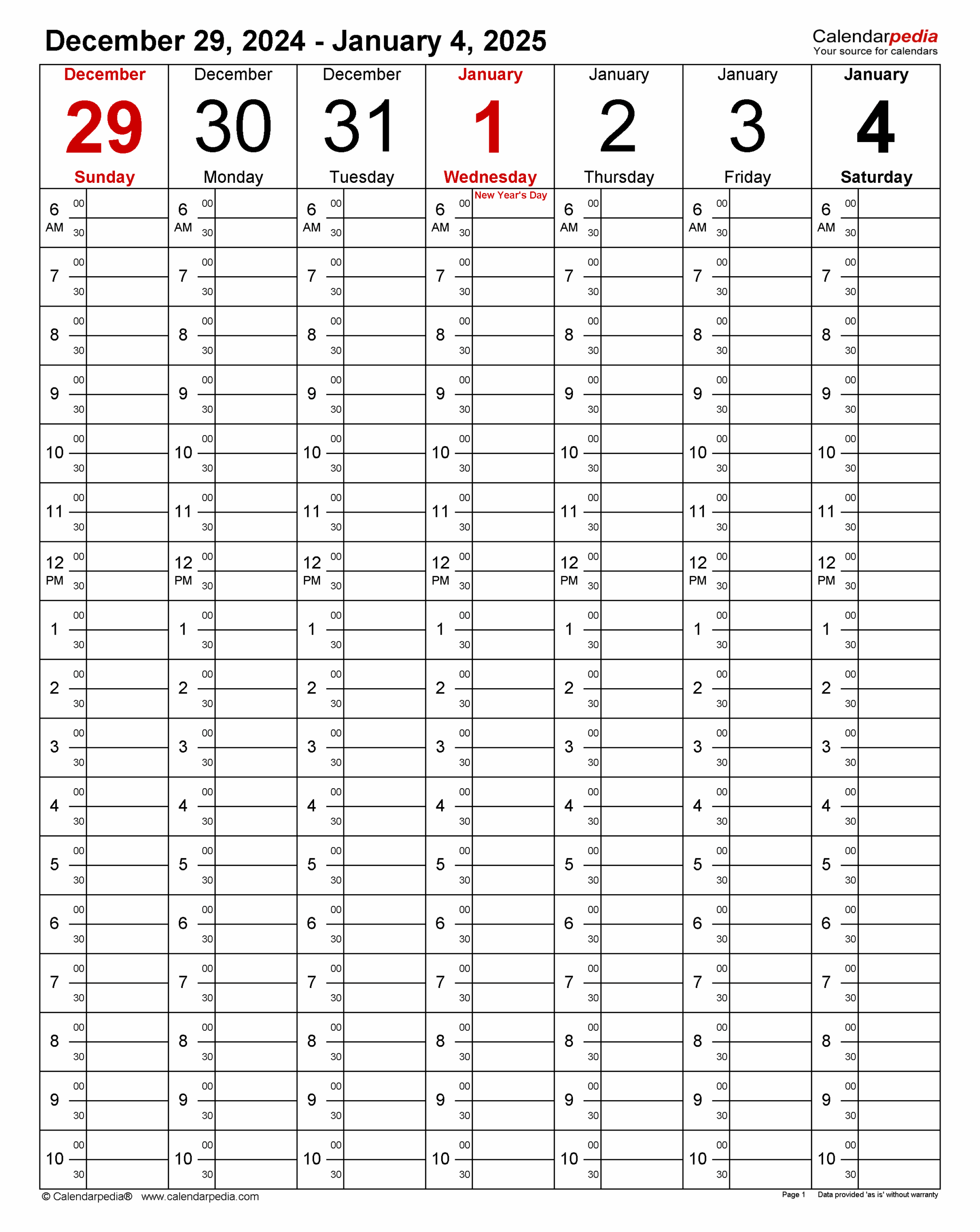 Weekly Calendars 2025 For PDF 12 Free Printable Templates Weekly Calendars 2025 For PDF 12 Free Printable Templates