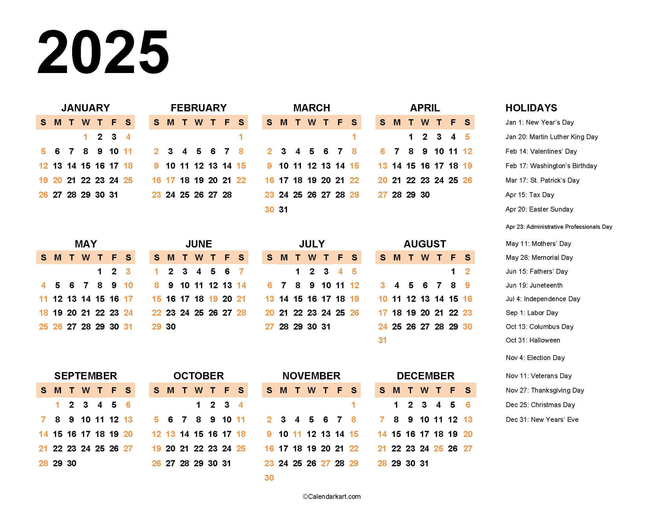 Word Calendar Template 2023 Calendarkart