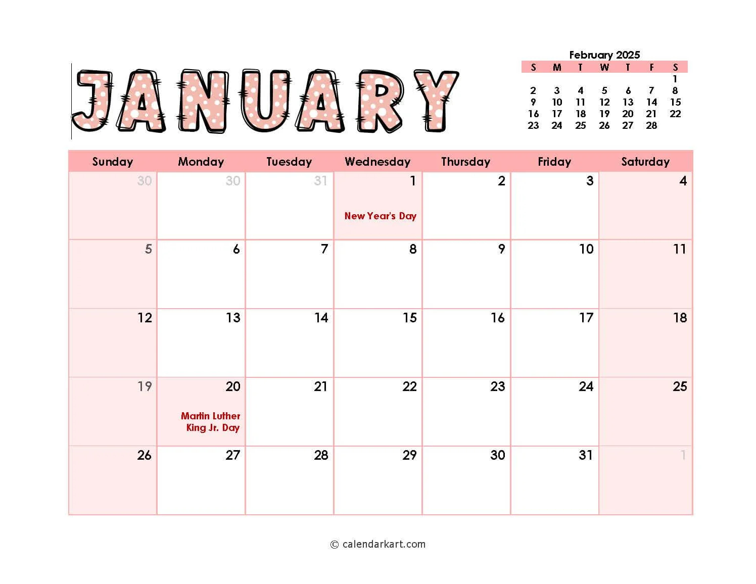 Word Calendar Template 2023 Calendarkart