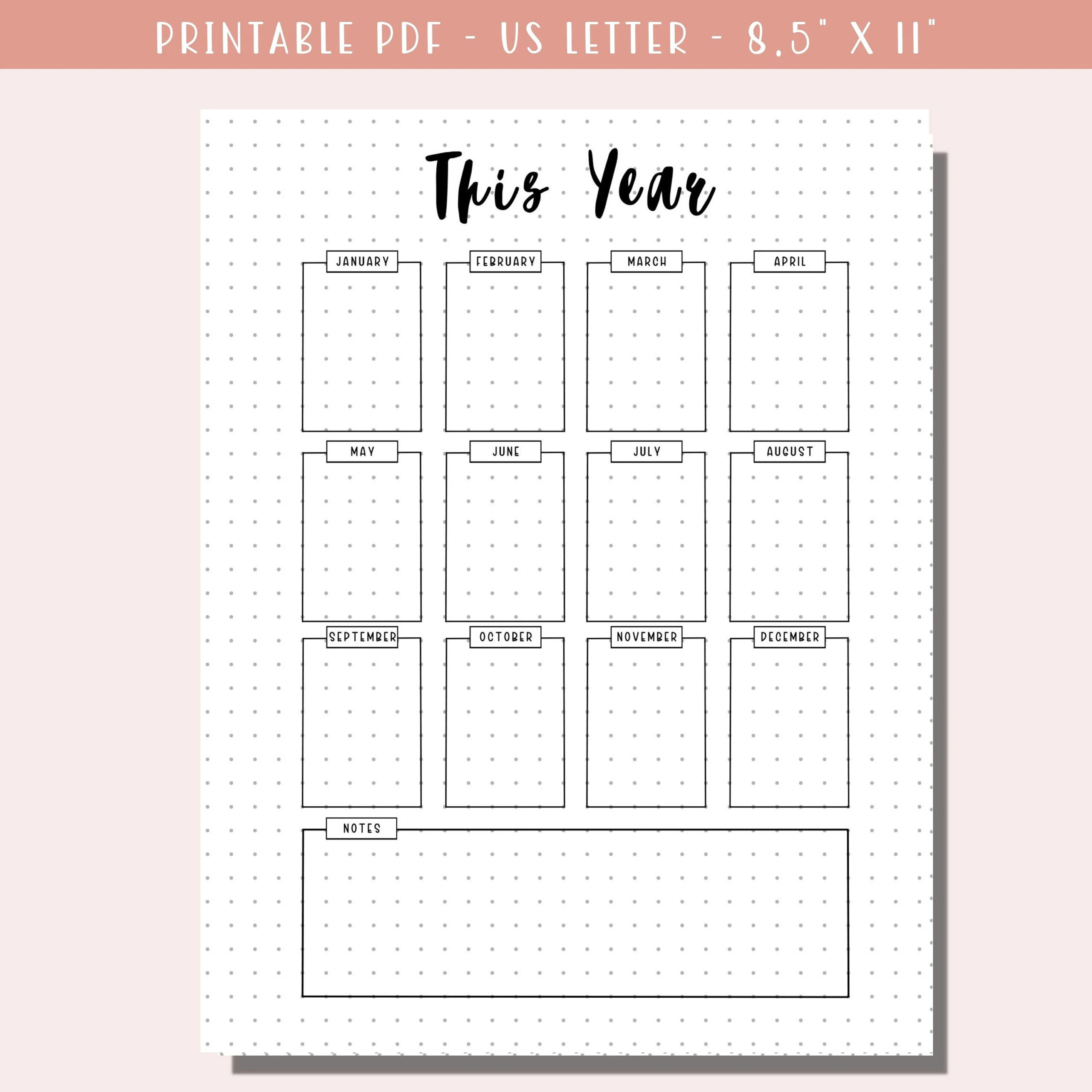 Year At A Glance Printable Annual Planner Page Planner 2025 Calendar To Do List Bullet Journal Spread PDF Download A5 Yearly Etsy Year At A Glance Printable Annual Planner Page Planner 2025 Calendar To Do List Bullet Journal Spread PDF Download A5 Yearly Etsy